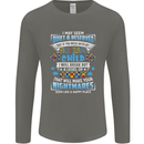 Mess With My Autism Child Autistic ASD Mens Long Sleeve T-Shirt Charcoal