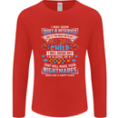 Mess With My Autism Child Autistic ASD Mens Long Sleeve T-Shirt Red