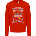 Mess With My Autism Child Autistic ASD Mens Sweatshirt Jumper Bright Red