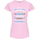 Mess With My Autism Child Autistic ASD Womens Petite Cut T-Shirt Light Pink