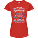 Mess With My Autism Child Autistic ASD Womens Petite Cut T-Shirt Red