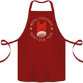 Metal Christmas Heavy Rock Music Guitar Cotton Apron 100% Organic Maroon