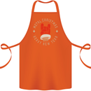 Metal Christmas Heavy Rock Music Guitar Cotton Apron 100% Organic Orange