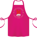 Metal Christmas Heavy Rock Music Guitar Cotton Apron 100% Organic Pink