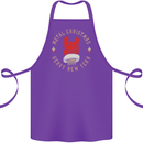 Metal Christmas Heavy Rock Music Guitar Cotton Apron 100% Organic Purple