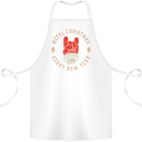Metal Christmas Heavy Rock Music Guitar Cotton Apron 100% Organic White