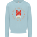 Metal Christmas Heavy Rock Music Guitar Kids Sweatshirt Jumper Light Blue