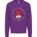 Metal Christmas Heavy Rock Music Guitar Kids Sweatshirt Jumper Purple