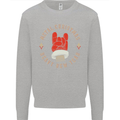 Metal Christmas Heavy Rock Music Guitar Kids Sweatshirt Jumper Sports Grey