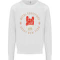 Metal Christmas Heavy Rock Music Guitar Kids Sweatshirt Jumper White