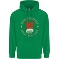Metal Christmas Heavy Rock Music Guitar Mens 80% Cotton Hoodie Irish Green
