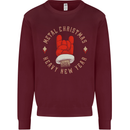 Metal Christmas Heavy Rock Music Guitar Mens Sweatshirt Jumper Maroon