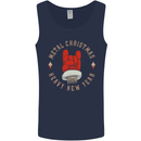 Metal Christmas Heavy Rock Music Guitar Mens Vest Tank Top Navy Blue