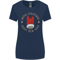 Metal Christmas Heavy Rock Music Guitar Womens Wider Cut T-Shirt Navy Blue