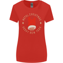 Metal Christmas Heavy Rock Music Guitar Womens Wider Cut T-Shirt Red