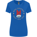 Metal Christmas Heavy Rock Music Guitar Womens Wider Cut T-Shirt Royal Blue