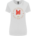 Metal Christmas Heavy Rock Music Guitar Womens Wider Cut T-Shirt White
