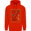 Metal Detecting Equipment ;Detector Stuff Childrens Kids Hoodie Bright Red