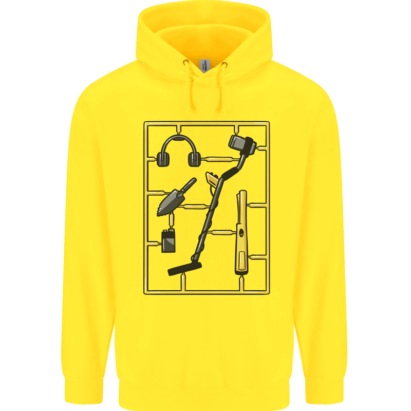 Metal Detecting Equipment ;Detector Stuff Childrens Kids Hoodie Yellow