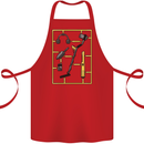 Metal Detecting Equipment ;Detector Stuff Cotton Apron 100% Organic Red
