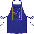 Metal Detecting Equipment ;Detector Stuff Cotton Apron 100% Organic Royal Blue