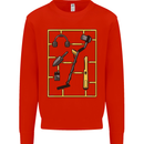 Metal Detecting Equipment ;Detector Stuff Kids Sweatshirt Jumper Bright Red
