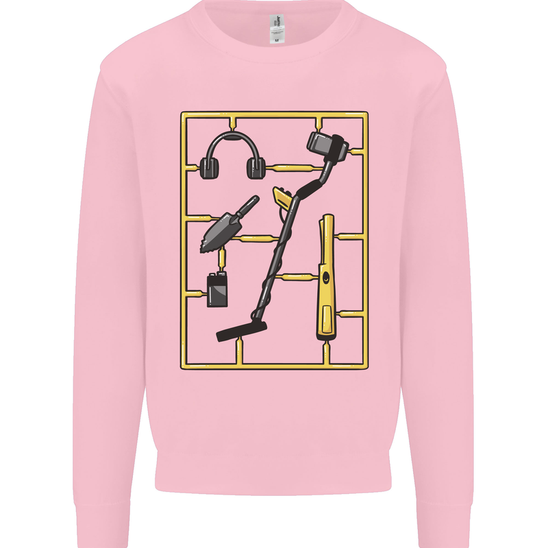 Metal Detecting Equipment ;Detector Stuff Kids Sweatshirt Jumper Light Pink