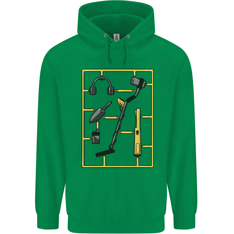 Metal Detecting Equipment ;Detector Stuff Mens 80% Cotton Hoodie Irish Green