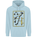 Metal Detecting Equipment ;Detector Stuff Mens 80% Cotton Hoodie Light Blue