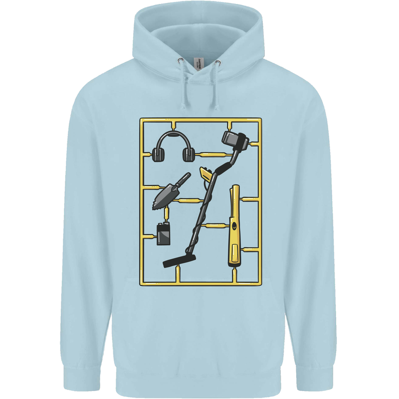 Metal Detecting Equipment ;Detector Stuff Mens 80% Cotton Hoodie Light Blue