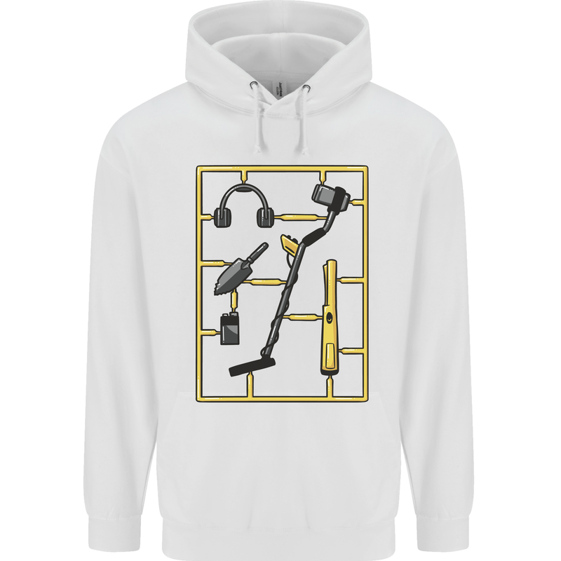 Metal Detecting Equipment ;Detector Stuff Mens 80% Cotton Hoodie White