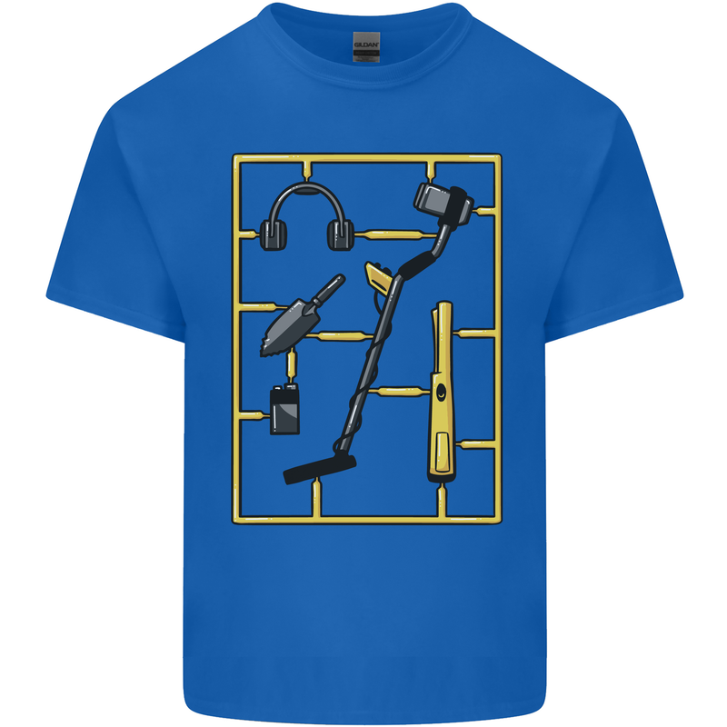 Metal Detecting Equipment ;Detector Stuff Mens Cotton T-Shirt Tee Top Royal Blue