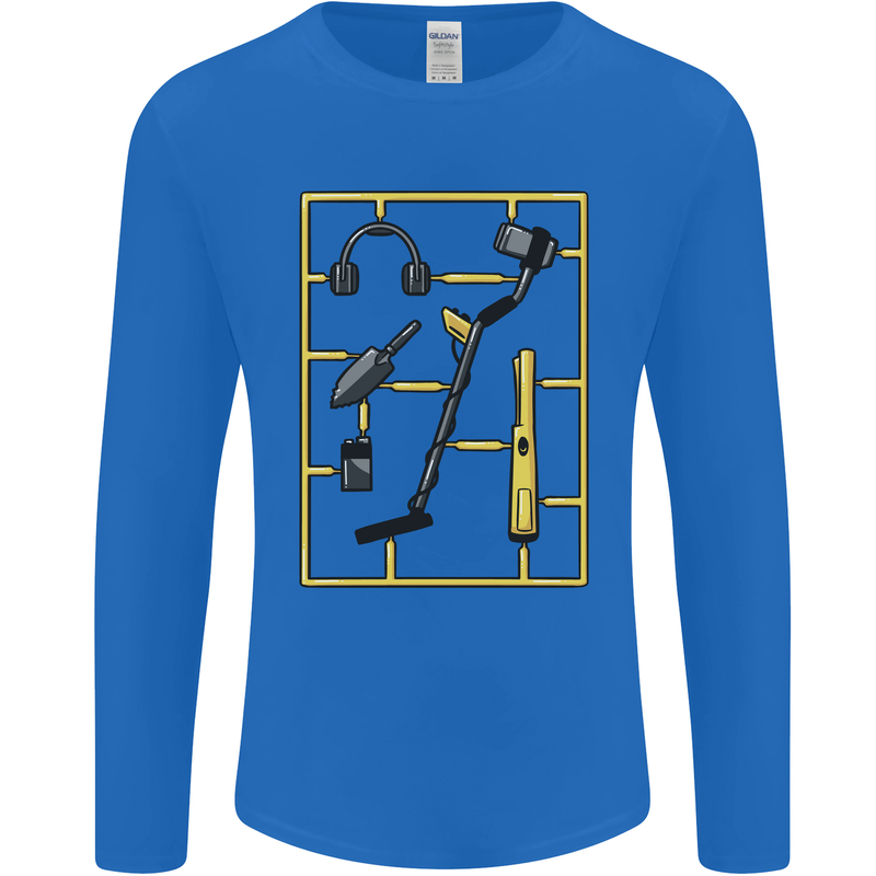 Metal Detecting Equipment ;Detector Stuff Mens Long Sleeve T-Shirt Royal Blue