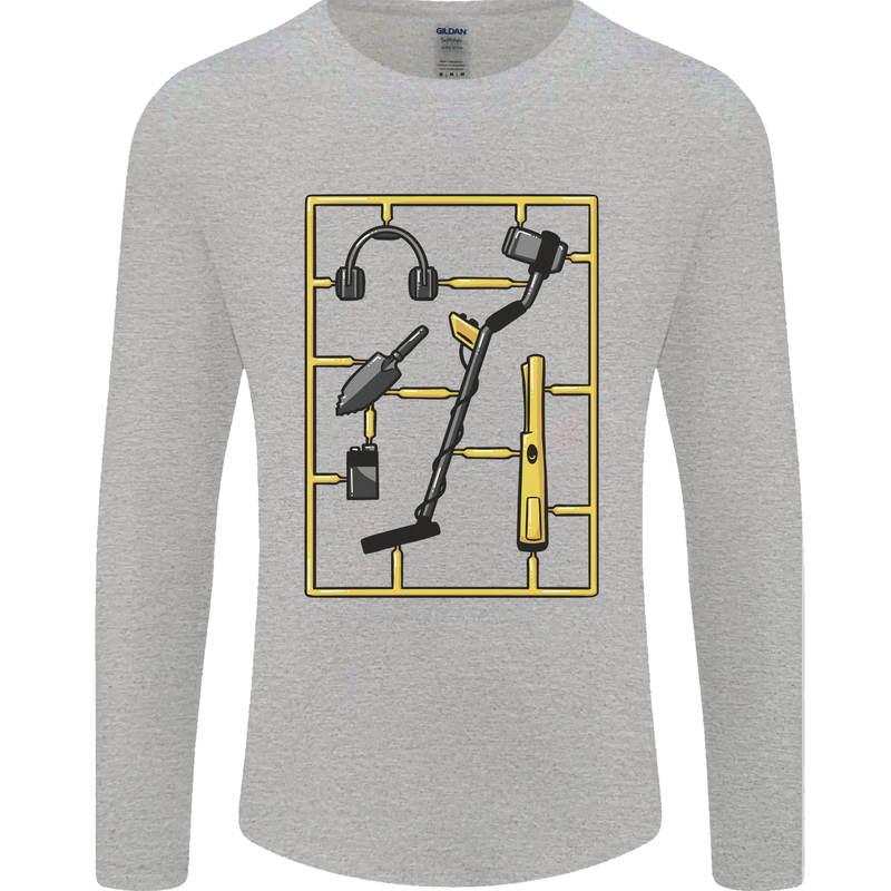 Metal Detecting Equipment ;Detector Stuff Mens Long Sleeve T-Shirt Sports Grey