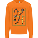 Metal Detecting Equipment ;Detector Stuff Mens Sweatshirt Jumper Orange