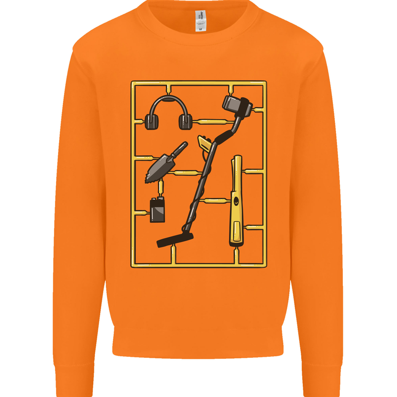 Metal Detecting Equipment ;Detector Stuff Mens Sweatshirt Jumper Orange