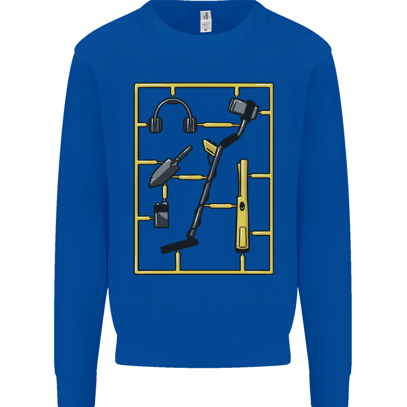 Metal Detecting Equipment ;Detector Stuff Mens Sweatshirt Jumper Royal Blue