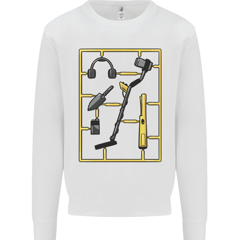 Metal Detecting Equipment ;Detector Stuff Mens Sweatshirt Jumper White