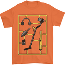 Metal Detecting Equipment ;Detector Stuff Mens T-Shirt 100% Cotton Orange