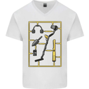 Metal Detecting Equipment ;Detector Stuff Mens V-Neck Cotton T-Shirt White