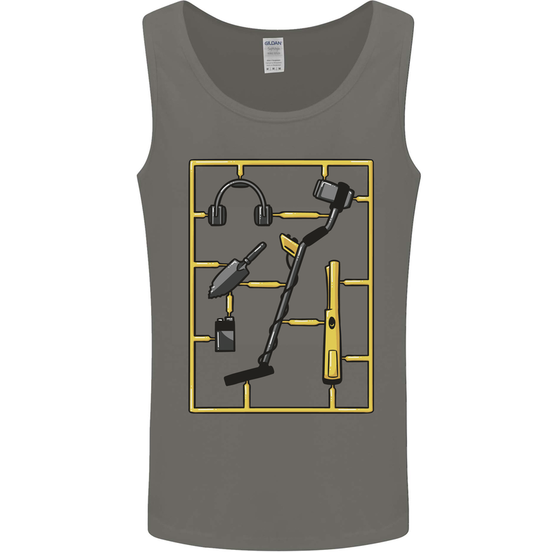 Metal Detecting Equipment ;Detector Stuff Mens Vest Tank Top Charcoal