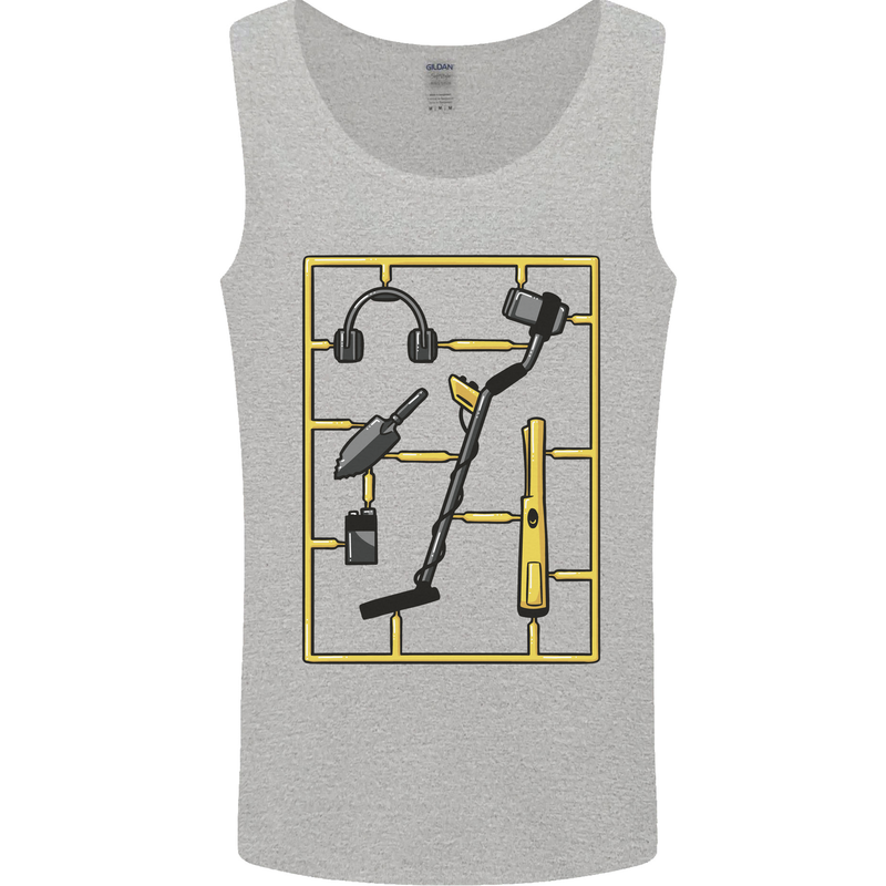 Metal Detecting Equipment ;Detector Stuff Mens Vest Tank Top Sports Grey