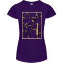 Metal Detecting Equipment ;Detector Stuff Womens Petite Cut T-Shirt Purple