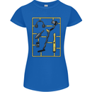 Metal Detecting Equipment ;Detector Stuff Womens Petite Cut T-Shirt Royal Blue