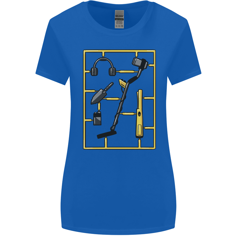 Metal Detecting Equipment ;Detector Stuff Womens Wider Cut T-Shirt Royal Blue