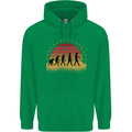 Metal Detecting Evolution Detector Childrens Kids Hoodie Irish Green