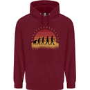 Metal Detecting Evolution Detector Childrens Kids Hoodie Maroon