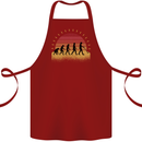 Metal Detecting Evolution Detector Cotton Apron 100% Organic Maroon