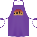 Metal Detecting Evolution Detector Cotton Apron 100% Organic Purple