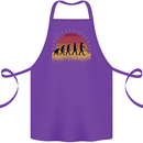 Metal Detecting Evolution Detector Cotton Apron 100% Organic Purple